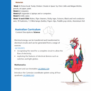 Year 6 Teaching Booklet – Funky Chicken: Chooks in Space